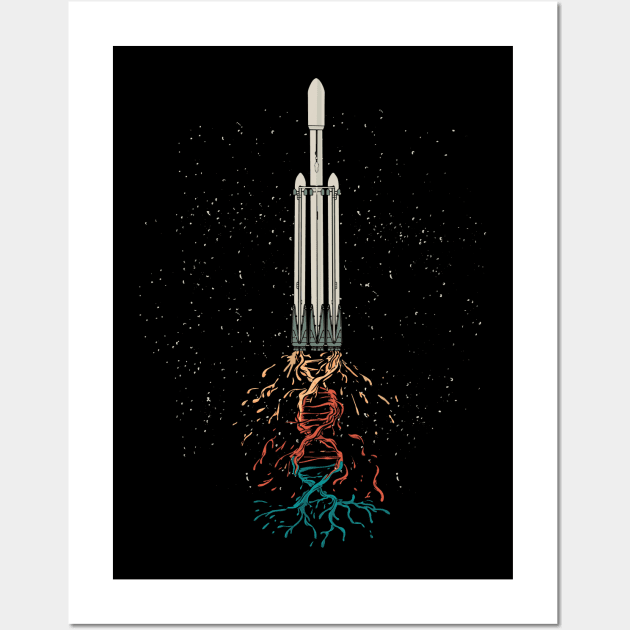 Space Rocket Wall Art by LR_Collections